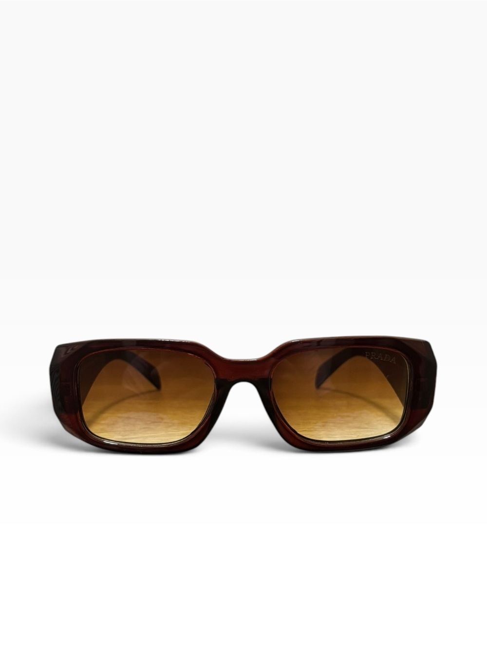 Prada Symbole Tortoise Rectangular Sunglasses SPR17WS - Picture 2 of 10